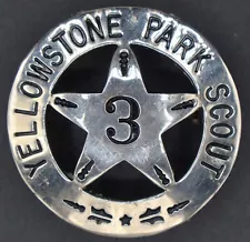 National Park Service Badge Reproduction Yellowstone Scout