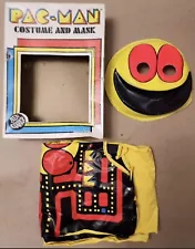 VTG 1982 Ben Cooper Midway Pac-Man Costume And Mask Complete In Box#63