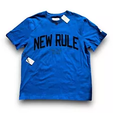 Uninterrupted x More Than An Athlete - New Rule Tee - Men’s Size XL - Blue ￼