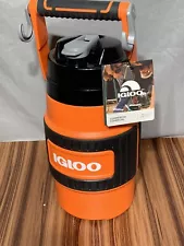 IGLOO 80 oz. Commercial Cooler w/ Top Handle and Hooks Orange/ Black Design