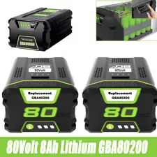 80V GBA80400 Battery For Greenworks Pro 80Volt 8AH 7AH 6AH GBA80600 Battery NEW