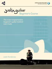 JustinGuitar Beginner Course for Guitar Learn Justin Sandercoe Lesson Book Audio