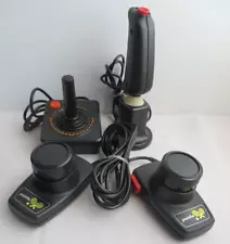 Lot of 4 Vintage Atari 2600 Video Game Controllers Paddle Joystick