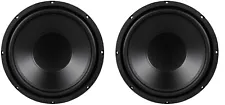 NEW (2) Pair 12" inch Heavy Duty Home Stereo Sub Woofer Bass Speaker 4 / 8 ohm