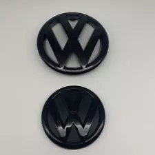 5C6853601 Glossy Black Front and Rear Badge Emblem for Jetta Sedan 2011-14 MK6