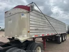 2008 Travis Alumatech Wave 31' End Dump Hydraulic Tilt Bulk Semi Trailer bidadoo