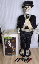 Gemmy Skeleton Singing Dancing Life Size 5’ Halloween Animatronic Prop animated