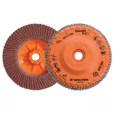 Walter 06B454 4-1/2x5/8-11 Enduro-Flex Spin-On Flap Discs 40 Grit Type 27S 10 pk