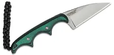 CRKT 2385 Minimalist Fixed Blade Neck Knife 2" Wharncliffe Green Micarta Handles