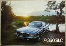 MERCEDES BENZ 350 SLC Car Sales Brochure 1972