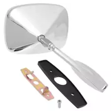 1971-1979 Buick Chevy Pontiac Oldsmobile; Chrome Outer Door Mirror; RH or LH; (For: 1974 Riviera)