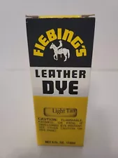 Fiebing's Leather Dye Light Tan 4 FL OZ w/ Applicator Not for sale in California