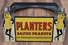 VERY RARE Vintage Planters Salted Peanuts Mr Peanut Countertop Jar Display Stand