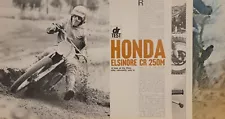 1974 Honda Elsinore CR 250M Motorcycle Original 12pg Test Article