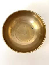 Antique Bronze Tibetan 5” D Singing Bowl Hand Made Great Sound Altar Yoga Bell