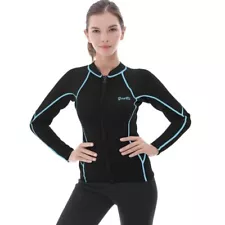 GoldFin Wetsuit Top Women 2mm Wetsuits Jacket Long Sleeve Neoprene Medium M New