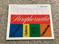 1977 Porsche Accessories and options for 911-SC and 924, dealer handout.