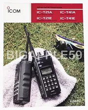 Sales Flyer Brochure For Kenwood IC-T21A & UC-T41A Handheld VHF UHF Transceiver