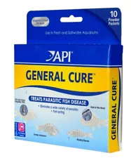 API General Cure Powder 10 count For Freshwater and Saltwater Fish Aquariums