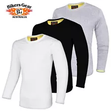 Australian Bikers Gear Motorcycle Full Kevlar Lined T-shirt Motorbike CE Armor