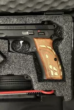 cz 75b Custom Turkish Pearl inlay/engraved grips anniversary