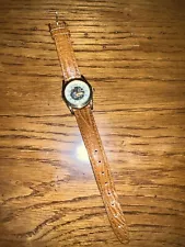 Vintage Guess Women’s Watch With Skeleton And Leather Band - Rare And On Sale!