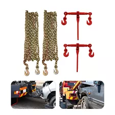 Transport Chains and Ratchet Load Binders 5/16''-3/8" for Tie Down Heavy Loads