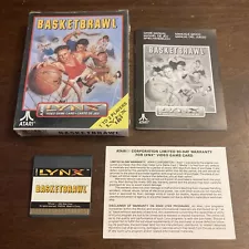 BasketBrawl - Atari Lynx Video Game - Complete - Tested - Authentic