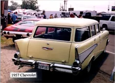 1957 Chevrolet Bel Air station wagon r auto car show photo 3.5x5 FREE SHIPPING