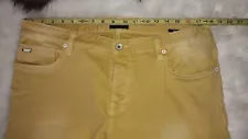 Scotch Soda Pike Jeans Pants Mustard Yellow Button Fly Mens 36 x 31 Five Pocket