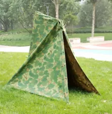 REVERSIBLE Military Vietnam War US M1 Mitchell Camouflage Half shelter Tent