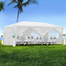 10x20' Wedding Party Canopy Tent Outdoor Gazebo with 6 Removable Sidewalls,Ou...