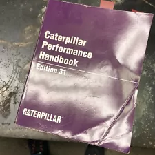 CATERPILLAR CAT PERFORMANCE HANDBOOK EDTION 31 used