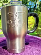 Orca Coolers Chaser Stainless Steel 20 oz Cup Hot/Cold Travel Mug With Lid Used