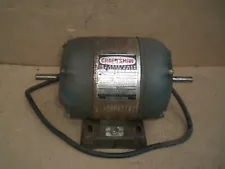 Vintage Craftsman 1/3 HP dual shaft electric Motor 115V 1750 RPM