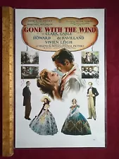 Gone With the Wind Laminated Poster 17.5 x 11.5 1982