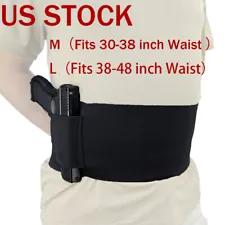 Tactical Belly Band Holster Concealed Hand Gun Carry Pistol Waist Hidden Belt