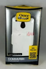 1x Case OtterBox White Commuter Series Stylish Protection Case For HTC One Mini