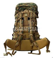 USMC Marine GEN 2 Marpat Woodland ILBE Main Pack Shoulder Straps Lid Radio P. GI