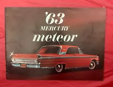 1963 Mercury "METEOR" - Original Car Dealer Sales Brochure / Catalog