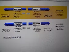 Penske Rental Truck Decals, for 64 scale Passenger Van 1:64