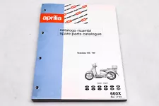 Aprilia 88660X0 660X Scarabeo 125-150 1999-2001 Spare Parts Catalogue