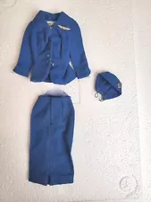 Vintage Mattel Barbie American Airlines #984 Stewardess Uniform & Hat T7