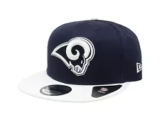 New Era 9Fifty Baycik Snap LA Los Angeles Rams Cotton Navy Blue Hat Men Cap