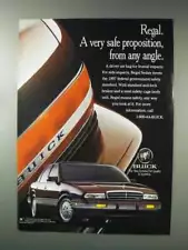 1993 Buick Regal Sedan Ad - A Very Safe Proposition