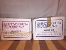 VERY RARE NEW OLD STOCK ENCYCLOPEDIA AMERICANA INTERNATIONAL EDITION VOLUME 1-30