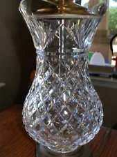 Vintage Waterford Lamp, Diamond Cut, 10 Inches, Beautiful Condition, Ireland