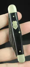 Vintage Buck Creek pocket knife Solingen triple blade Germany black ESTATE SALE