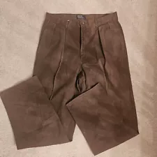 POLO RALPH LAUREN Pant Brown Chino Khaki Pleated 33X32