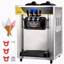 VEVOR Commercial Ice Cream Machine 22-30L/H 2200W Countertop Soft Serve Maker